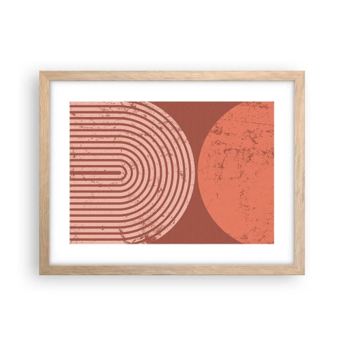 Een poster in een licht eiken lijst - Een nauwe band - 40x30 cm