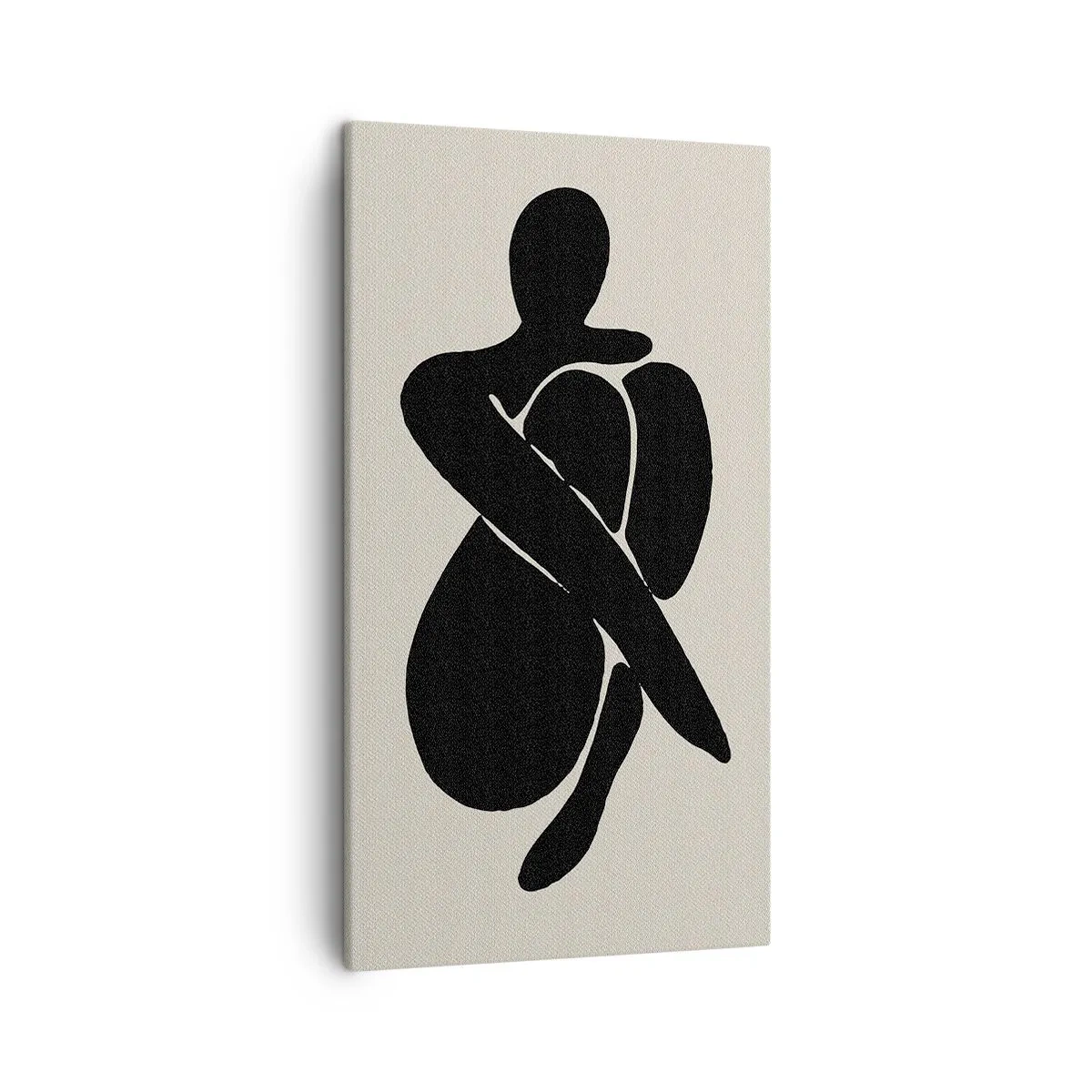 Schilderen op canvas - In je eigen armen - 45x80 cm