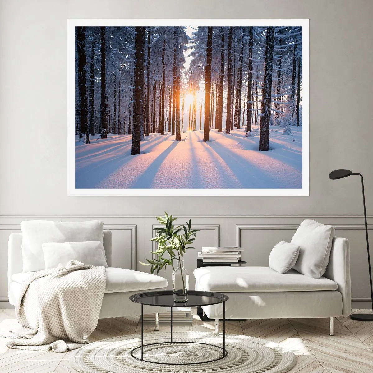 Poster - Duidelijk in zwart-wit - 70x50 cm