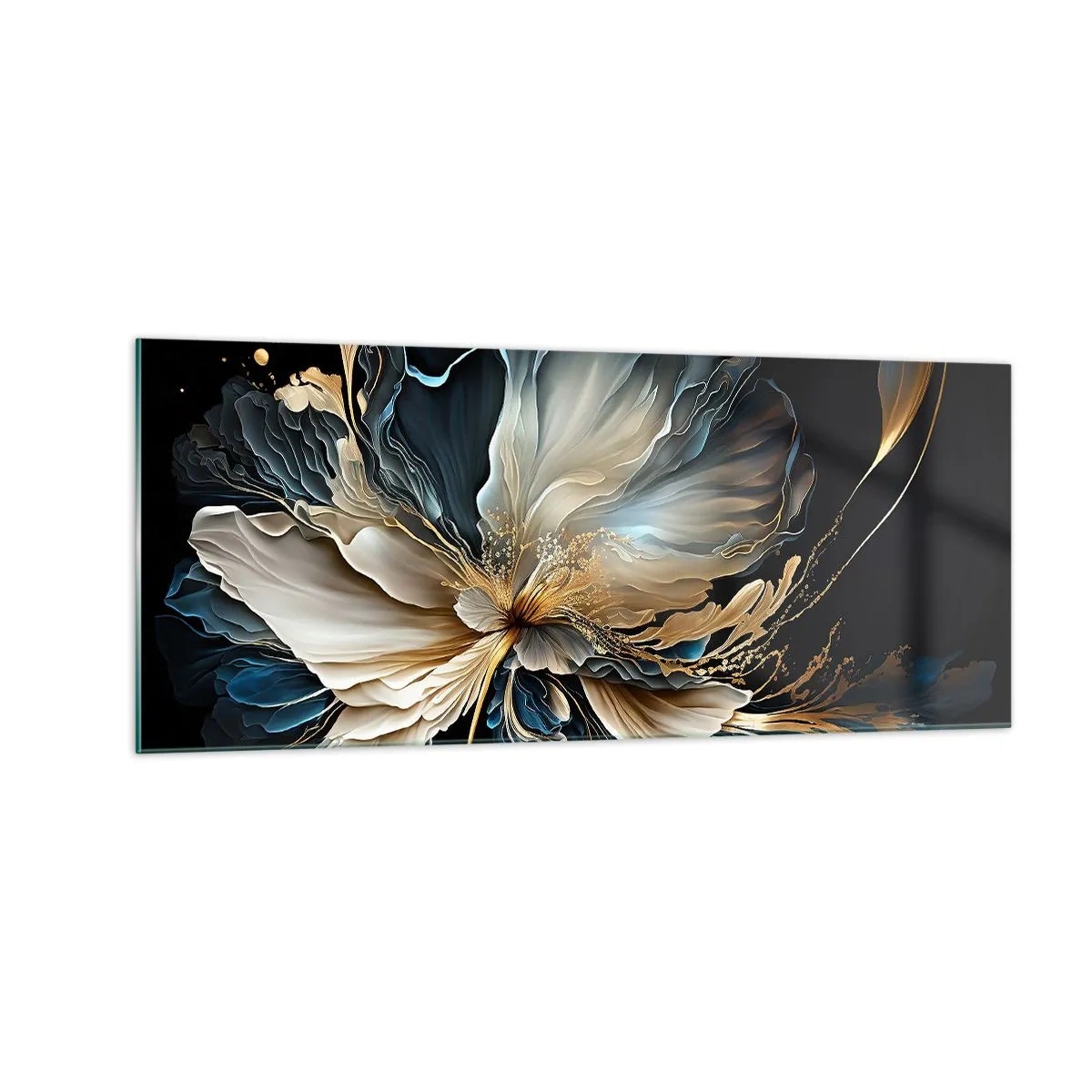 Schilderen op glas - Sprookjesachtige varenbloem - 100x40 cm
