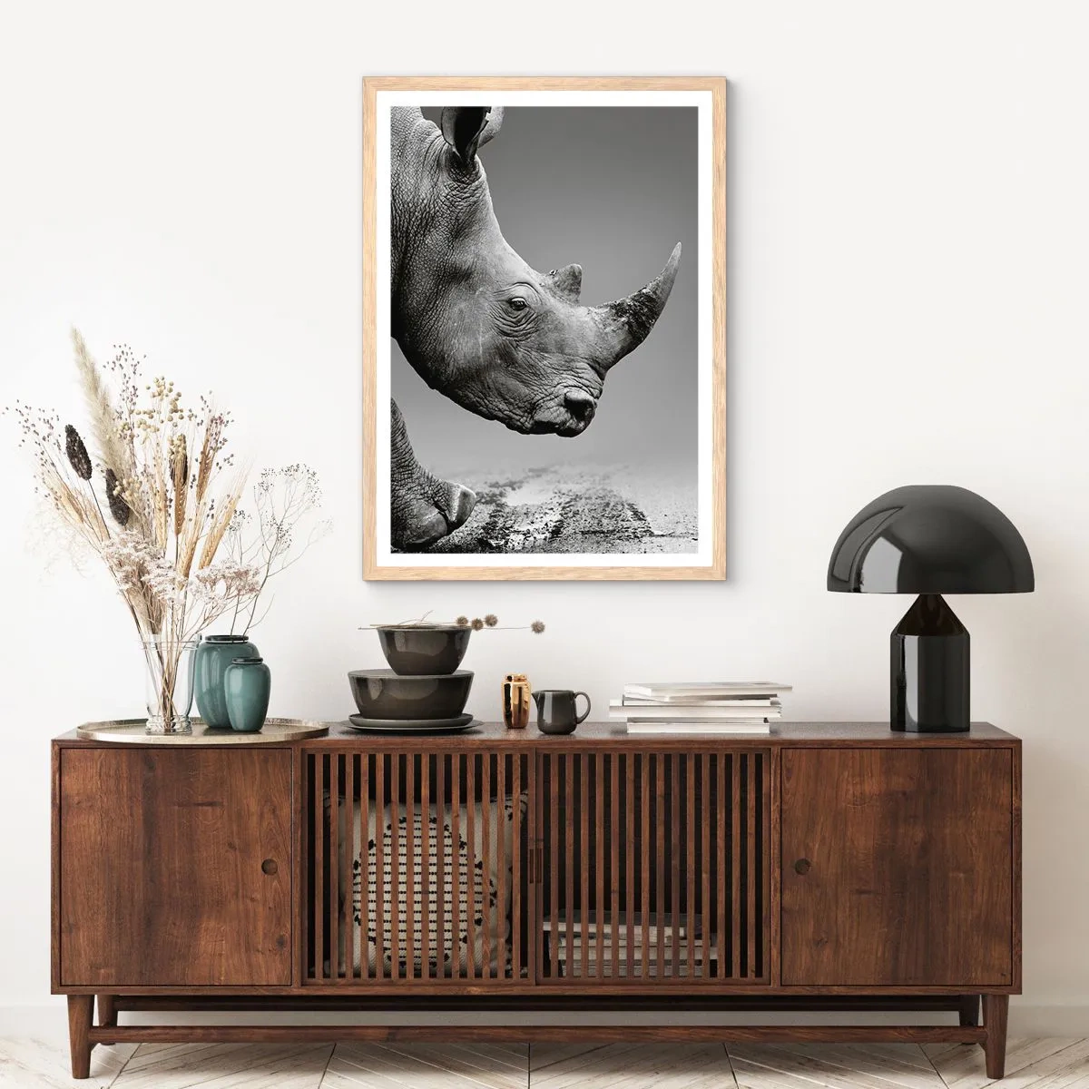 Een poster in een licht eiken lijst - Onstuitbare kracht - 30x40 cm