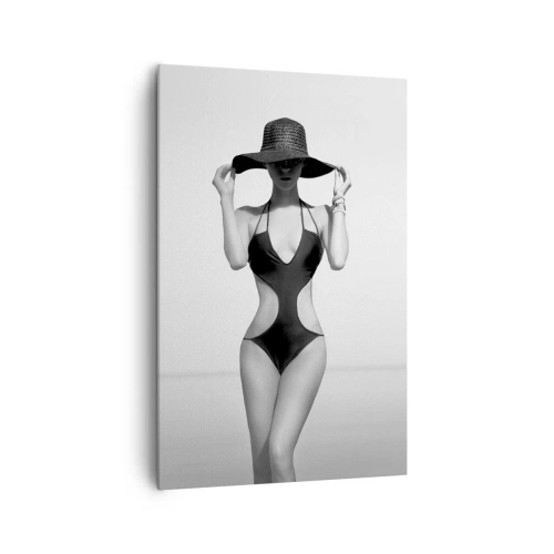 Schilderen op canvas - Mijn naam is: Elegantie - 80x120 cm