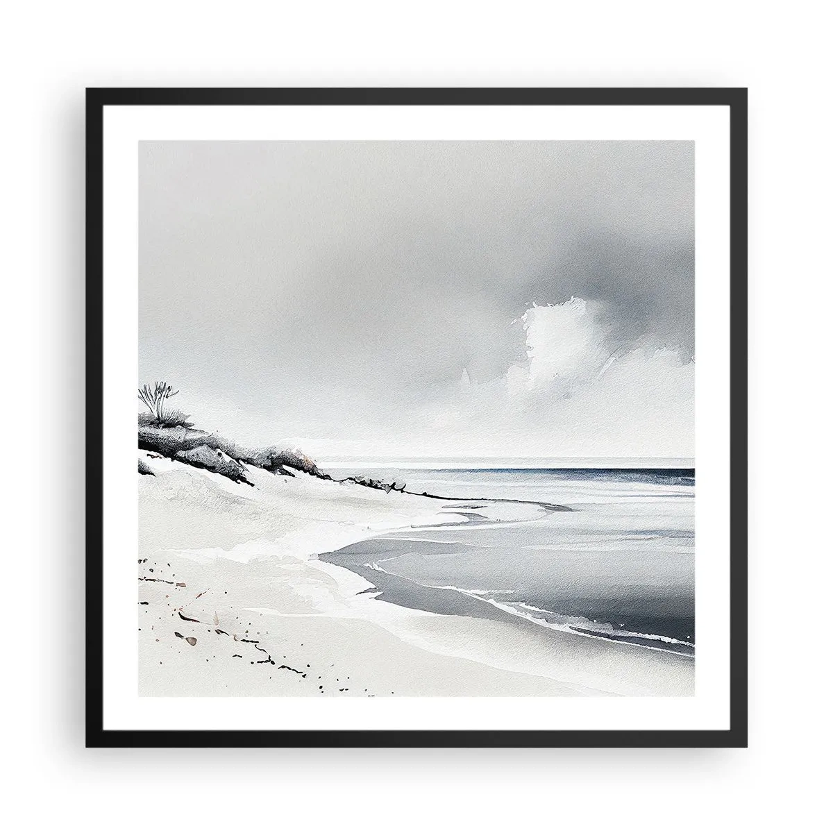 Poster in een zwarte lijst - Voor altijd samen - 60x60 cm