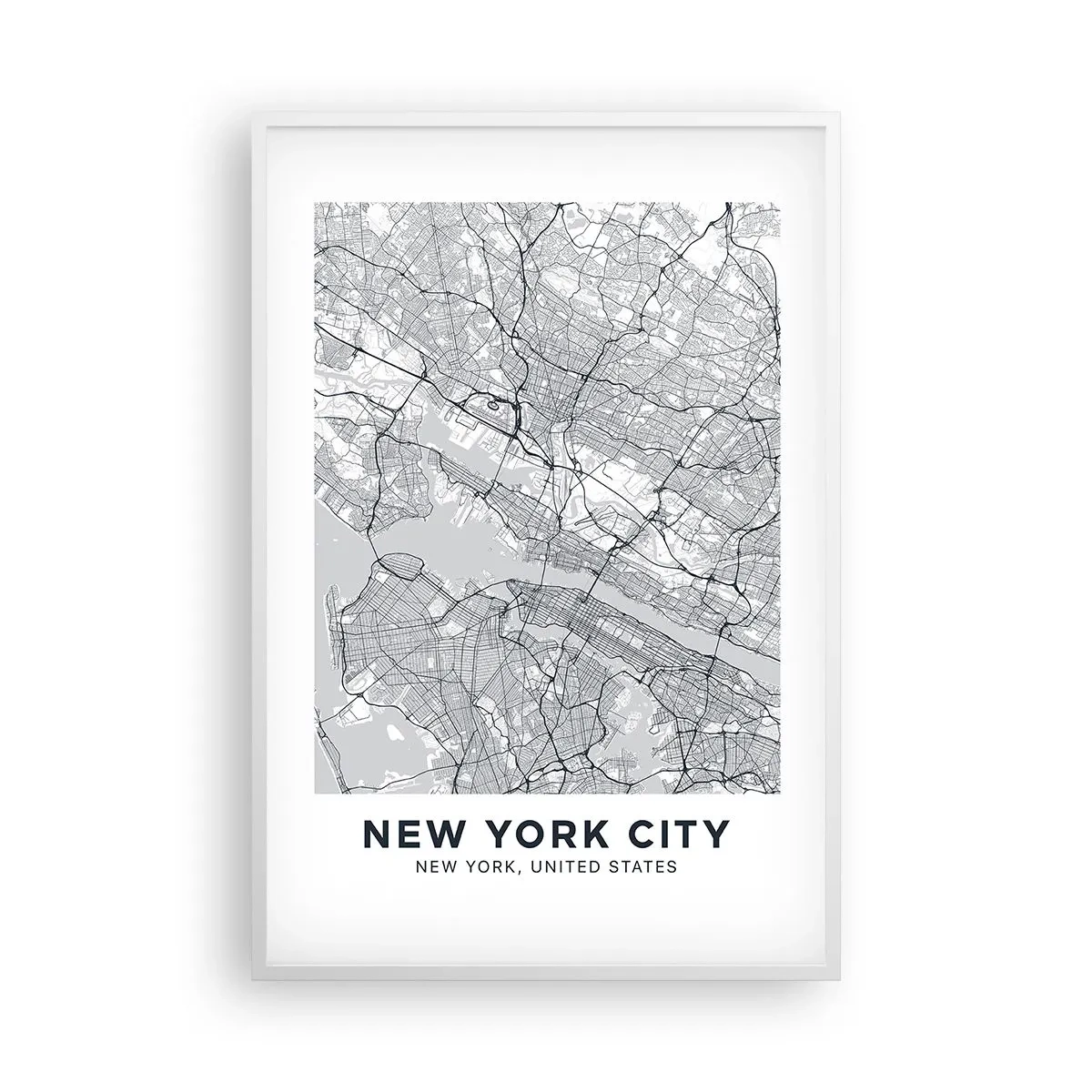 Poster in een witte lijst - De anatomie van een metropool - 61x91 cm
