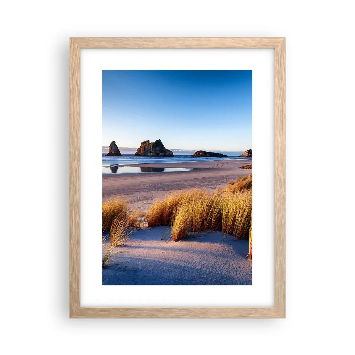 Een poster in een licht eiken lijst - Voor rustzoekers - 30x40 cm