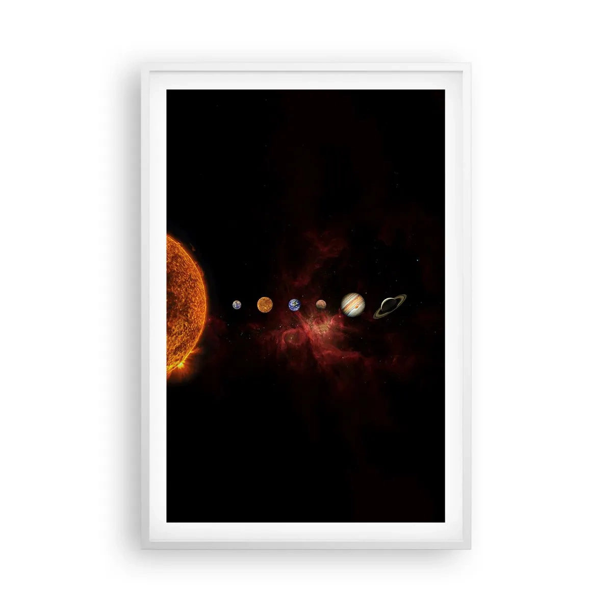 Poster in een witte lijst - Onze buurt - 61x91 cm