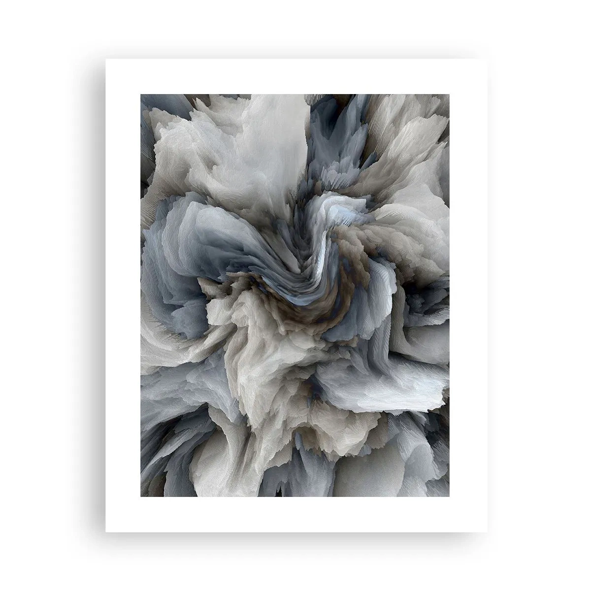 Poster - Steen en bloem - 40x50 cm