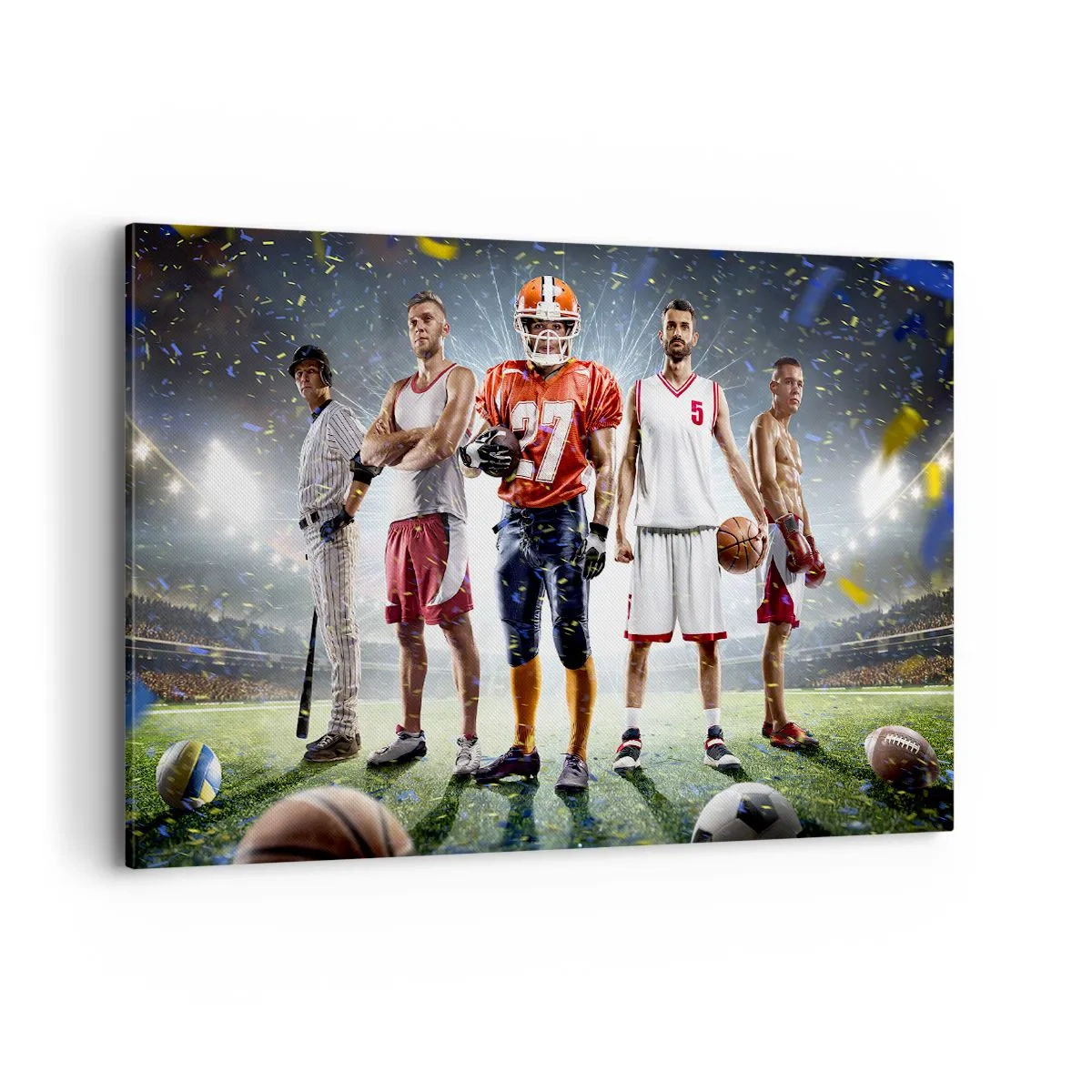 Schilderen op canvas - Veldgladiatoren - 120x80 cm