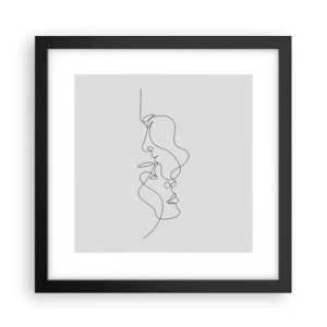 Poster in een zwarte lijst - De hitte van bittere verlangens - 30x30 cm