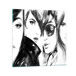 Schilderen op glas - Schoonheid vermenigvuldigd - 40x40 cm