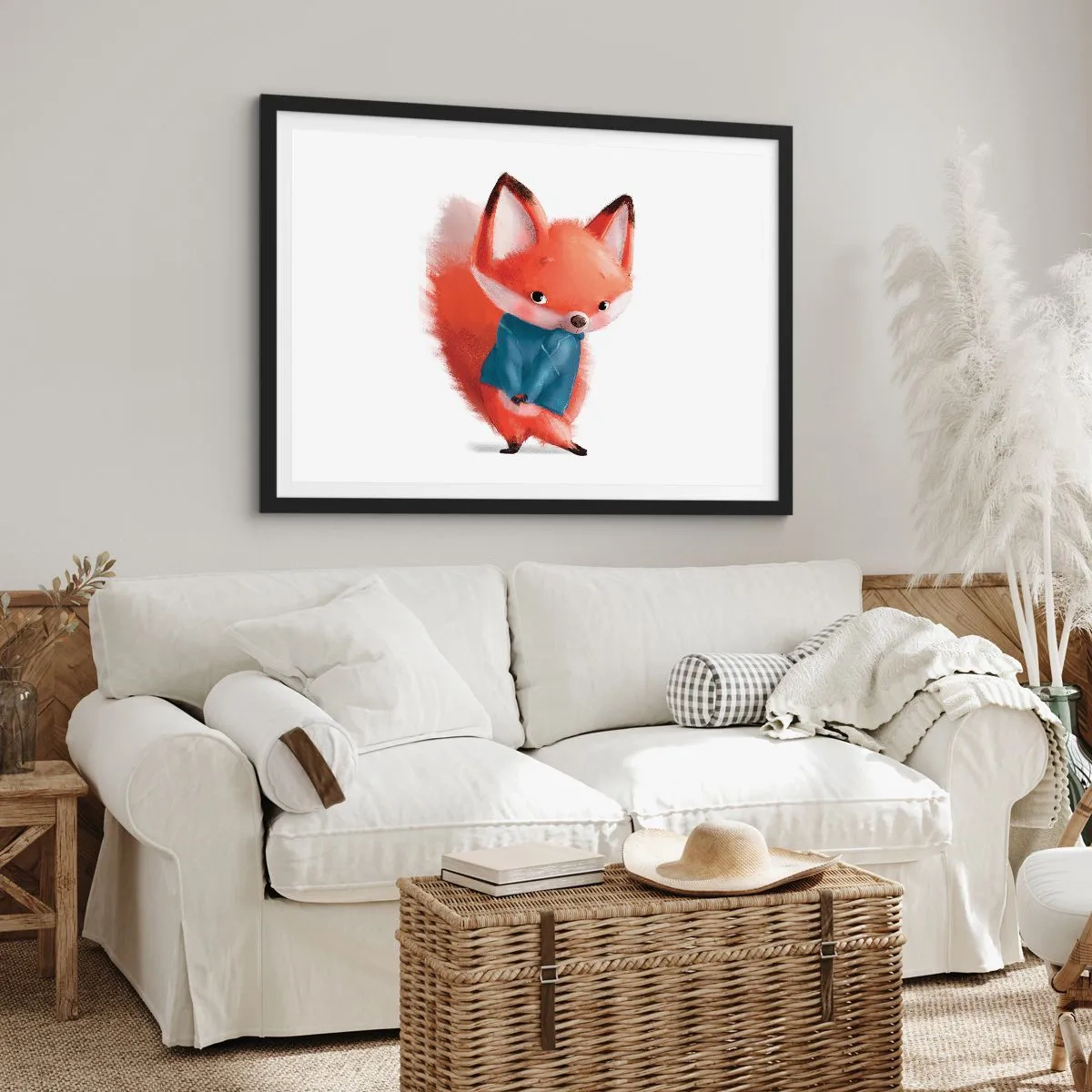 Poster in een zwarte lijst - Past het bij me? - 70x50 cm