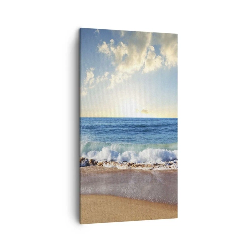 Schilderen op canvas - Beweging en stilte tegelijk - 45x80 cm