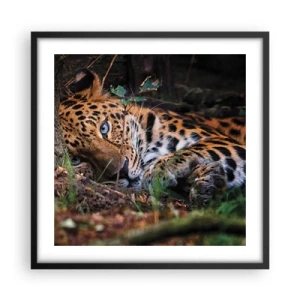 Poster in een zwarte lijst - Geloof me - 50x50 cm