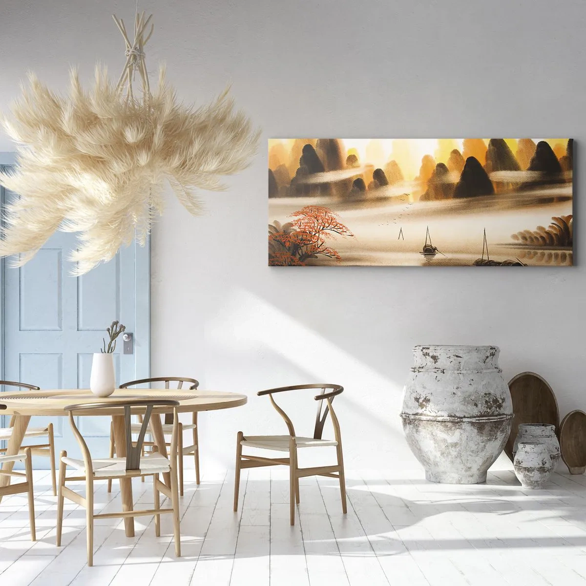 Schilderen op canvas - Verder dan het Verre Oosten - 160x50 cm