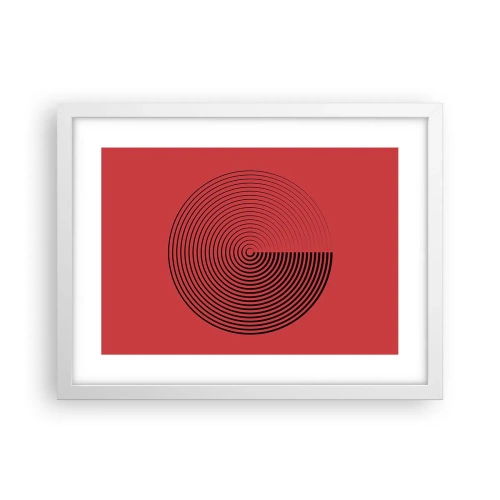 Poster in een witte lijst - Circulaire beweging - 40x30 cm