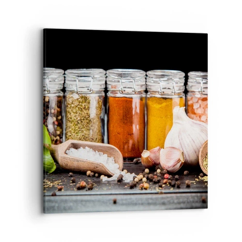 Schilderen op canvas - Zodat het leven smaak heeft - 70x70 cm