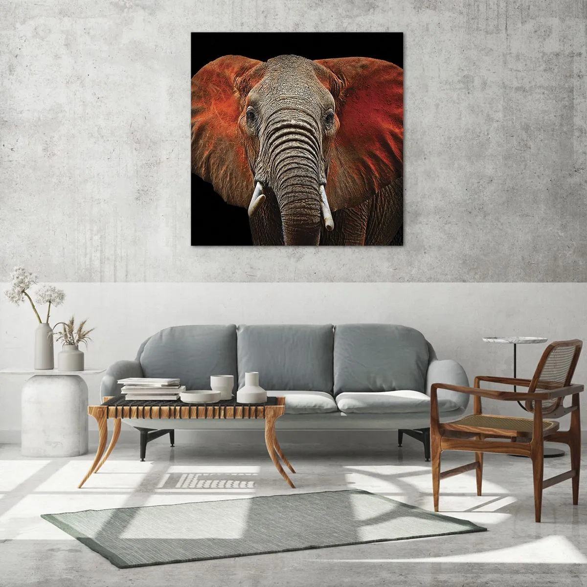 Schilderen op glas - Ik ben wild, en jij? - 60x60 cm