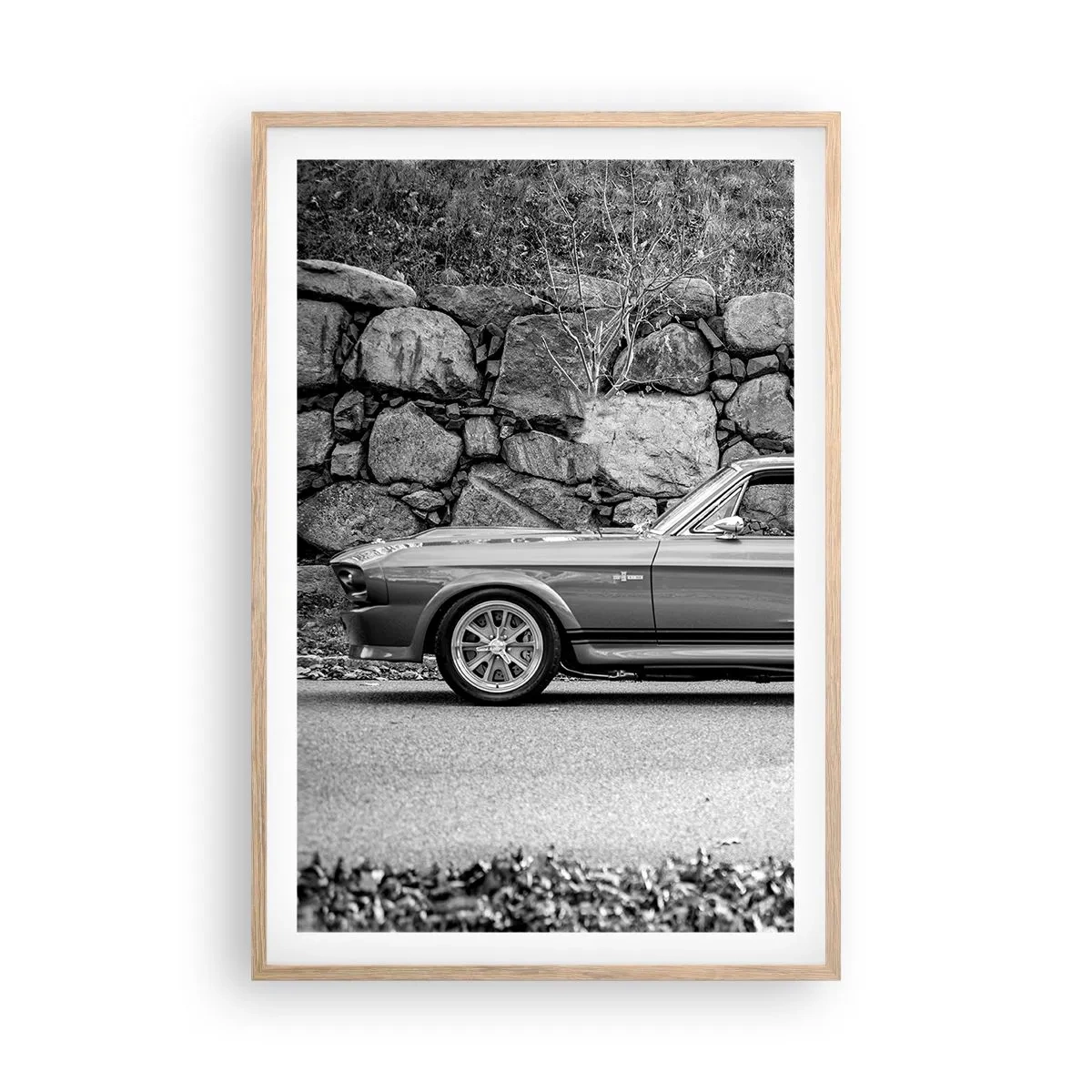 Een poster in een licht eiken lijst - De legende van de jaren 60 - 61x91 cm