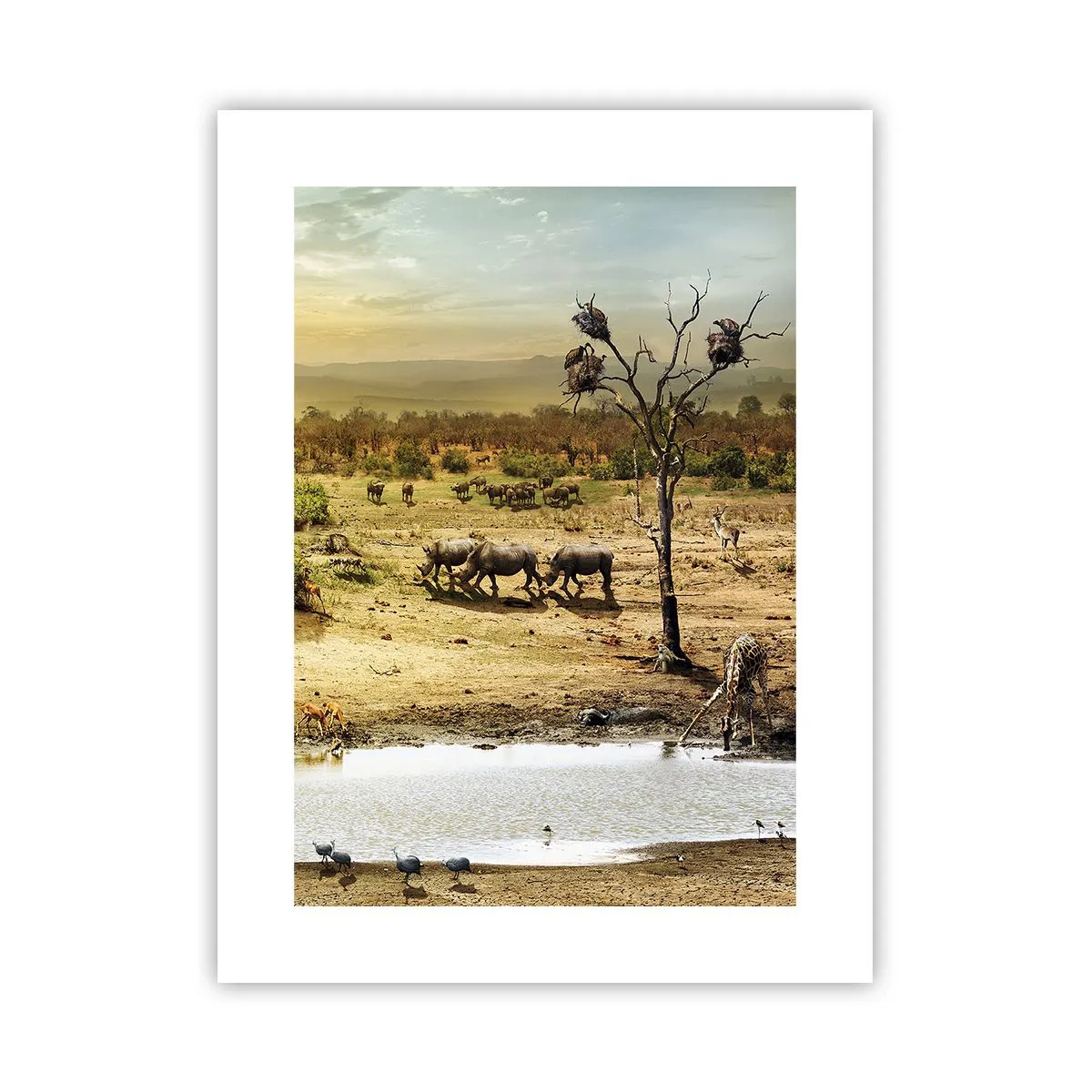 Poster - "Er stroomde een rivier uit Eden …" - 30x40 cm