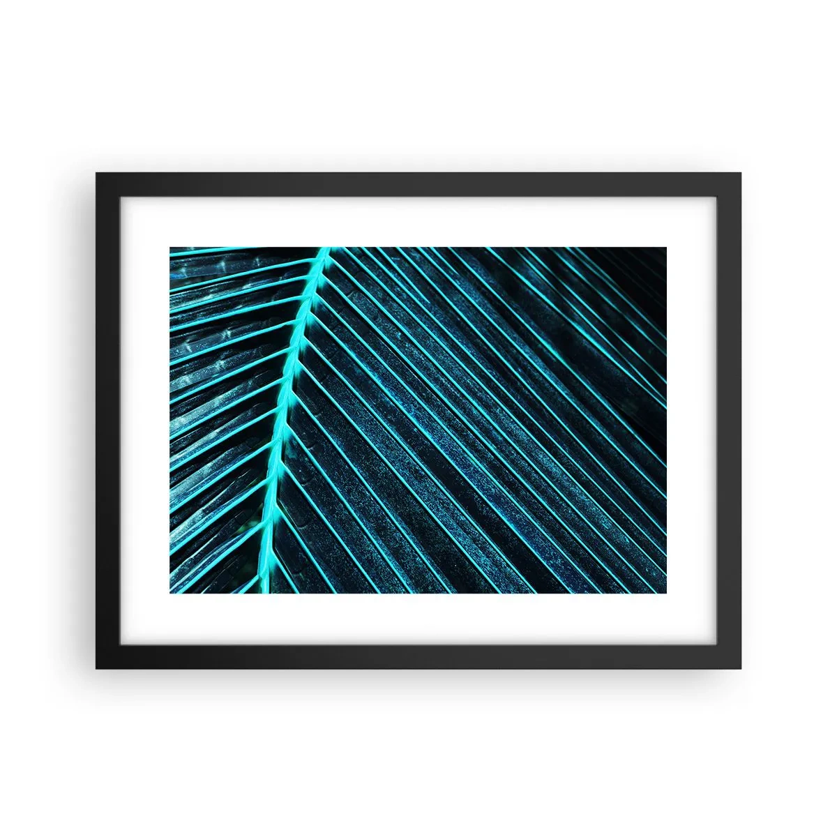 Poster in een zwarte lijst - Groene textuur - 40x30 cm