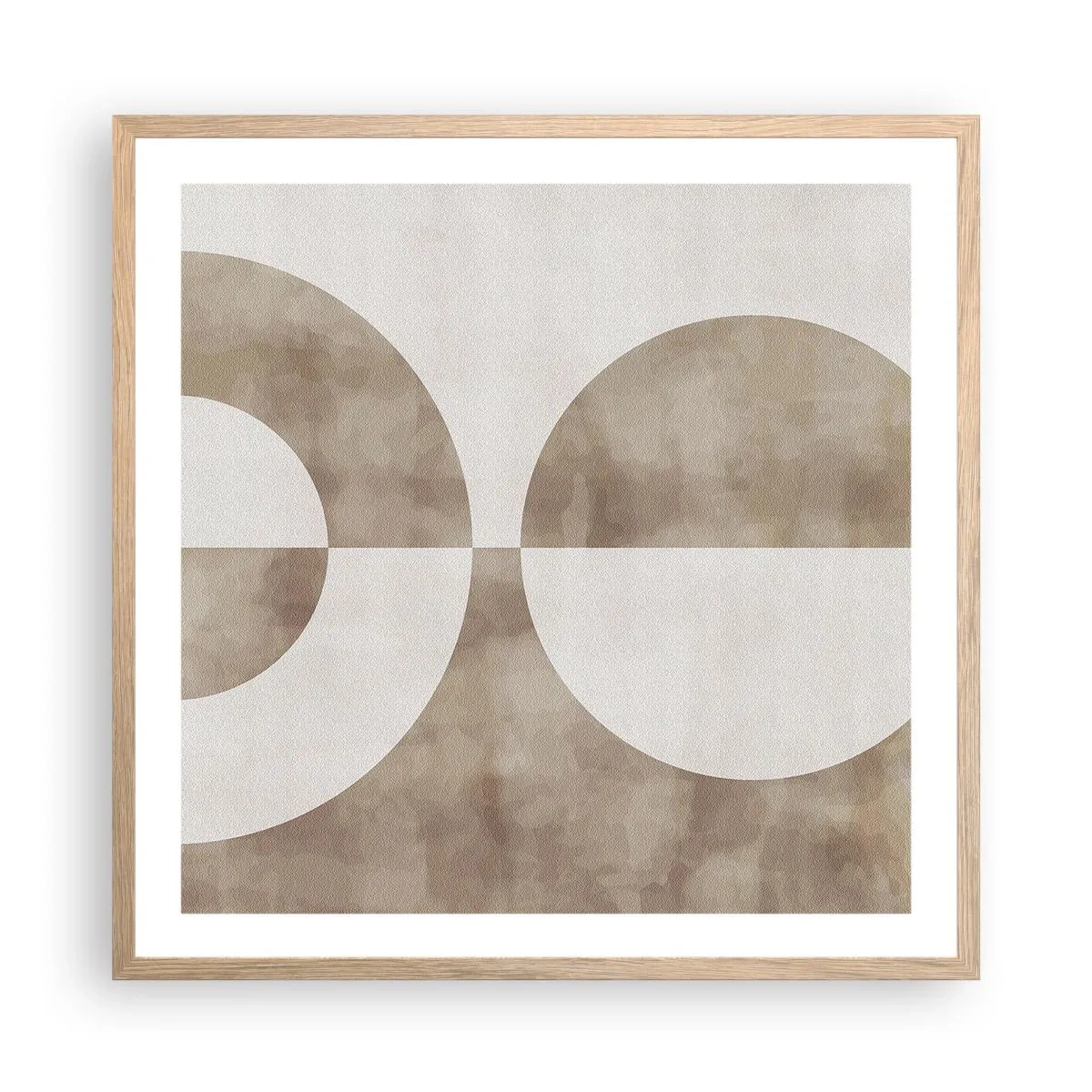 Een poster in een licht eiken lijst - Gelijkenissen en verschillen - 60x60 cm