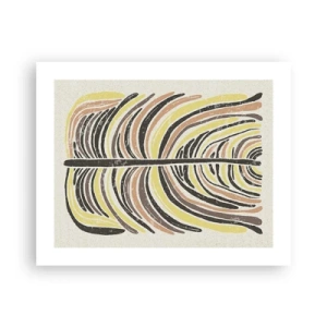 Poster - Abstractie vol leven - 50x40 cm