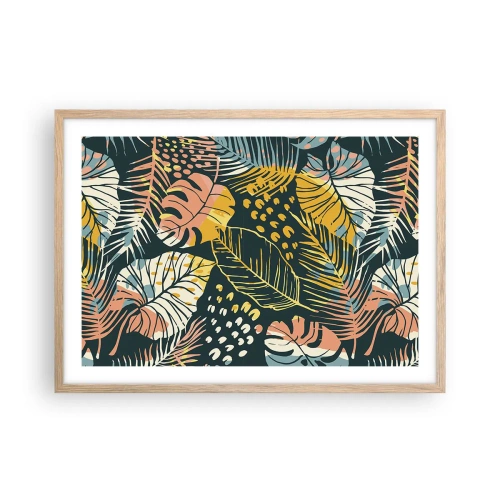 Een poster in een licht eiken lijst - Lommerrijke fantasie - 70x50 cm