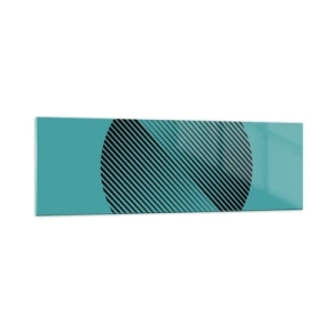 Schilderen op glas - Cirkel – een geometrische variatie - 160x50 cm