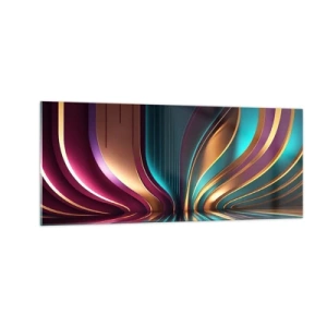 Schilderen op glas - Architectuur van licht - 100x40 cm