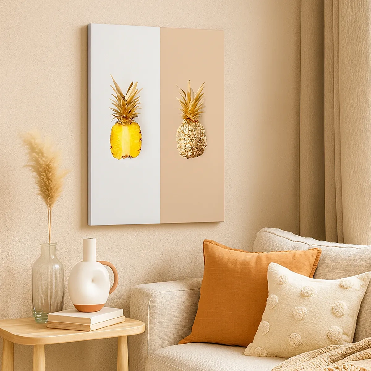 Schilderen op canvas - Ananas voor ons - 50x70 cm