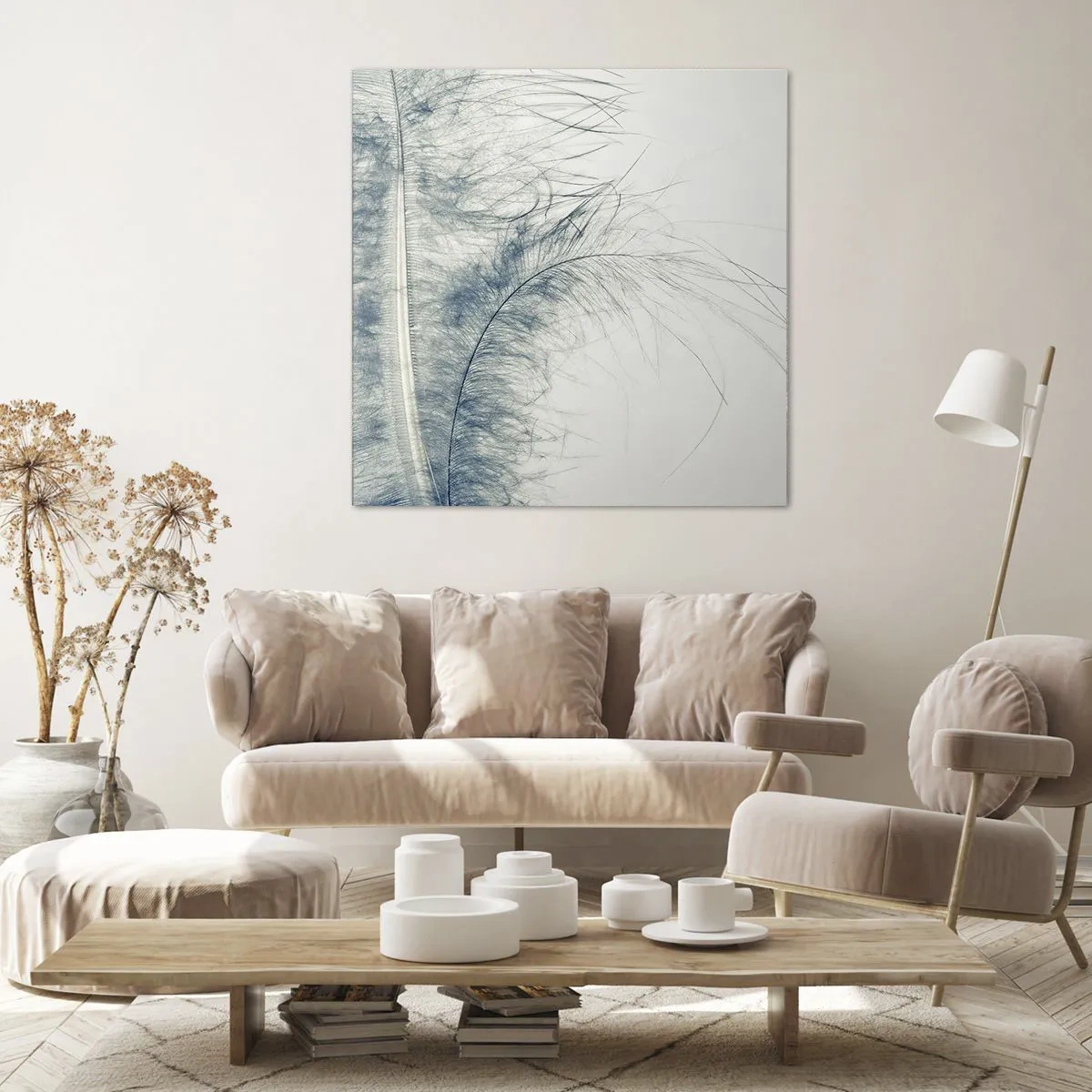 Schilderen op canvas - Het gefluister van de natuur - 60x60 cm