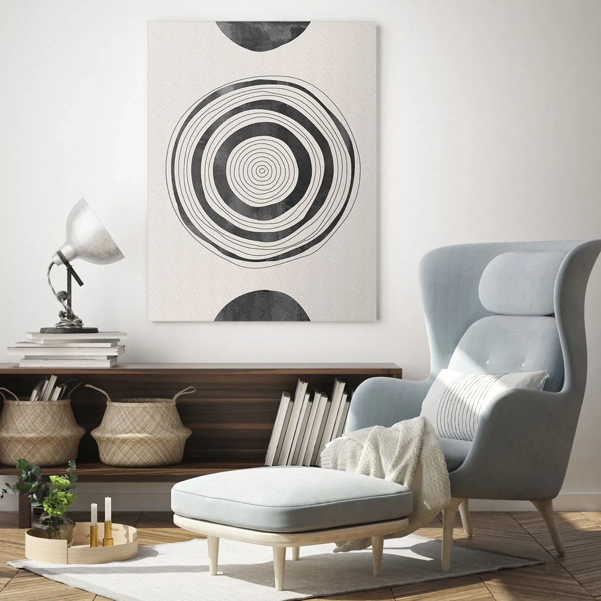 Schilderen op glas - Wat belangrijk is, is wat er tussenin zit - 50x70 cm