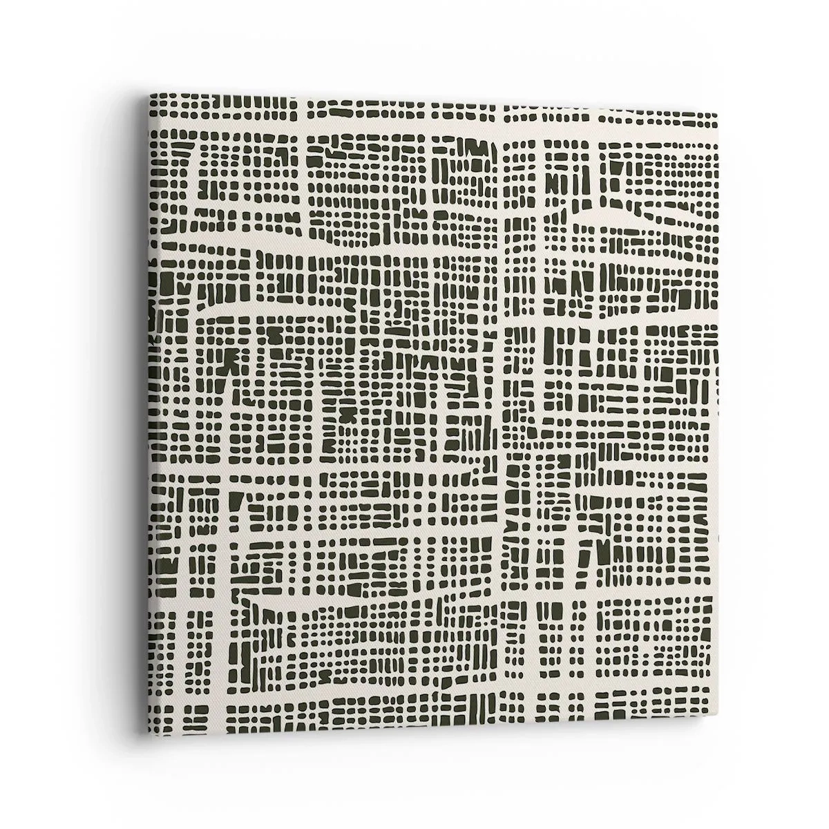 Schilderen op canvas - Geweven compositie - 40x40 cm