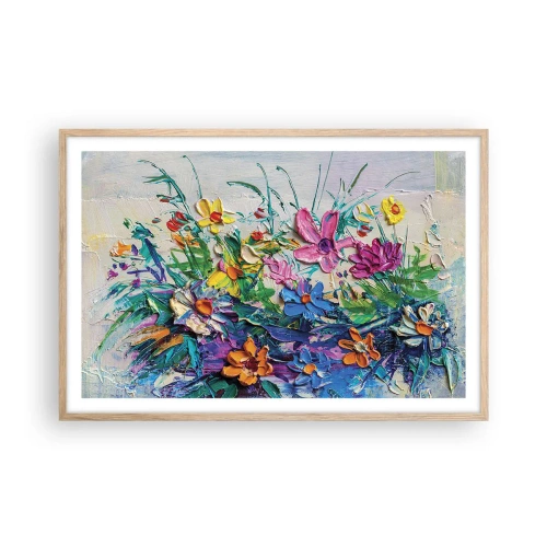 Een poster in een licht eiken lijst - Helemaal geen stilleven - 91x61 cm