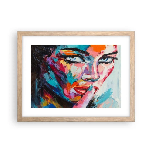 Een poster in een licht eiken lijst - Ons eerste geheim - 40x30 cm