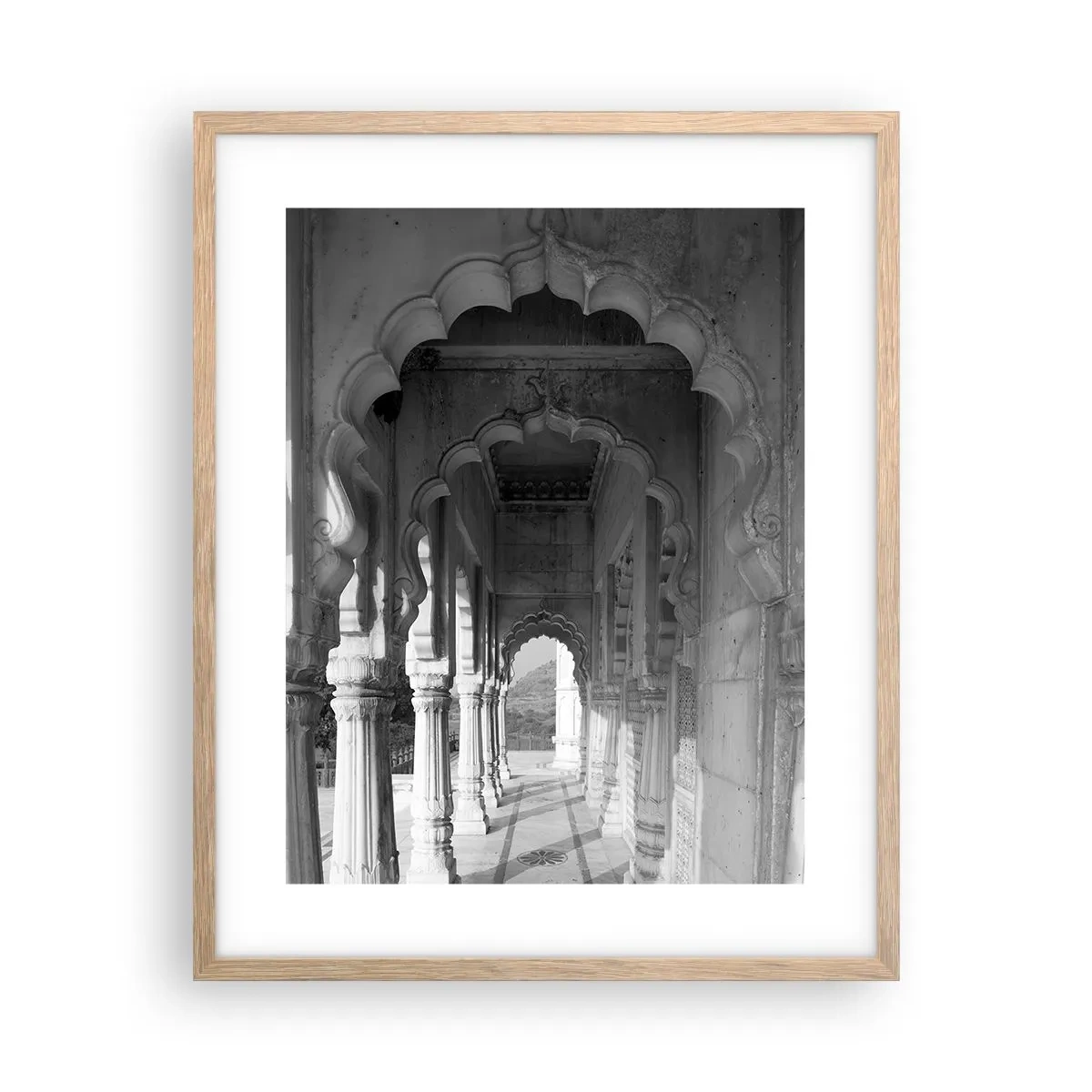 Een poster in een licht eiken lijst - Oosterse sprookjes spelen zich hier af - 40x50 cm