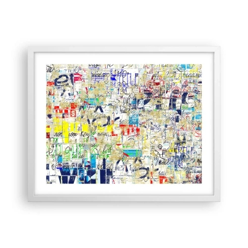 Poster in een witte lijst - Het is gewoon een lust voor het oog - 50x40 cm