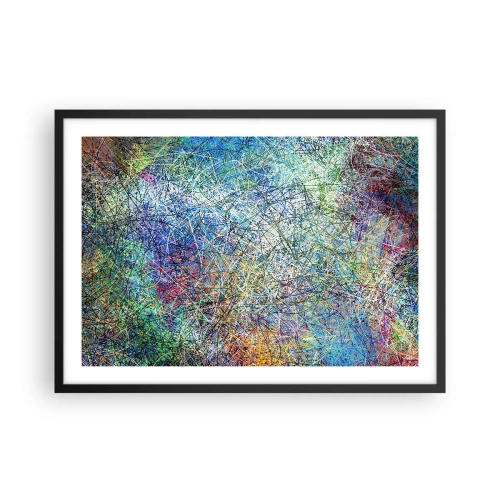 Poster in een zwarte lijst - Het is niet zo eenvoudig - 70x50 cm