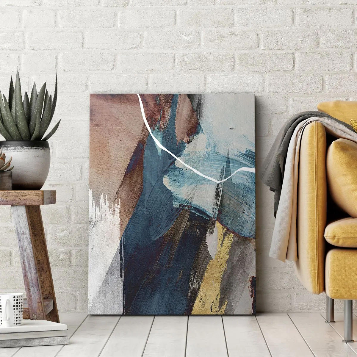 Schilderen op canvas - Met panache en energie - 50x70 cm