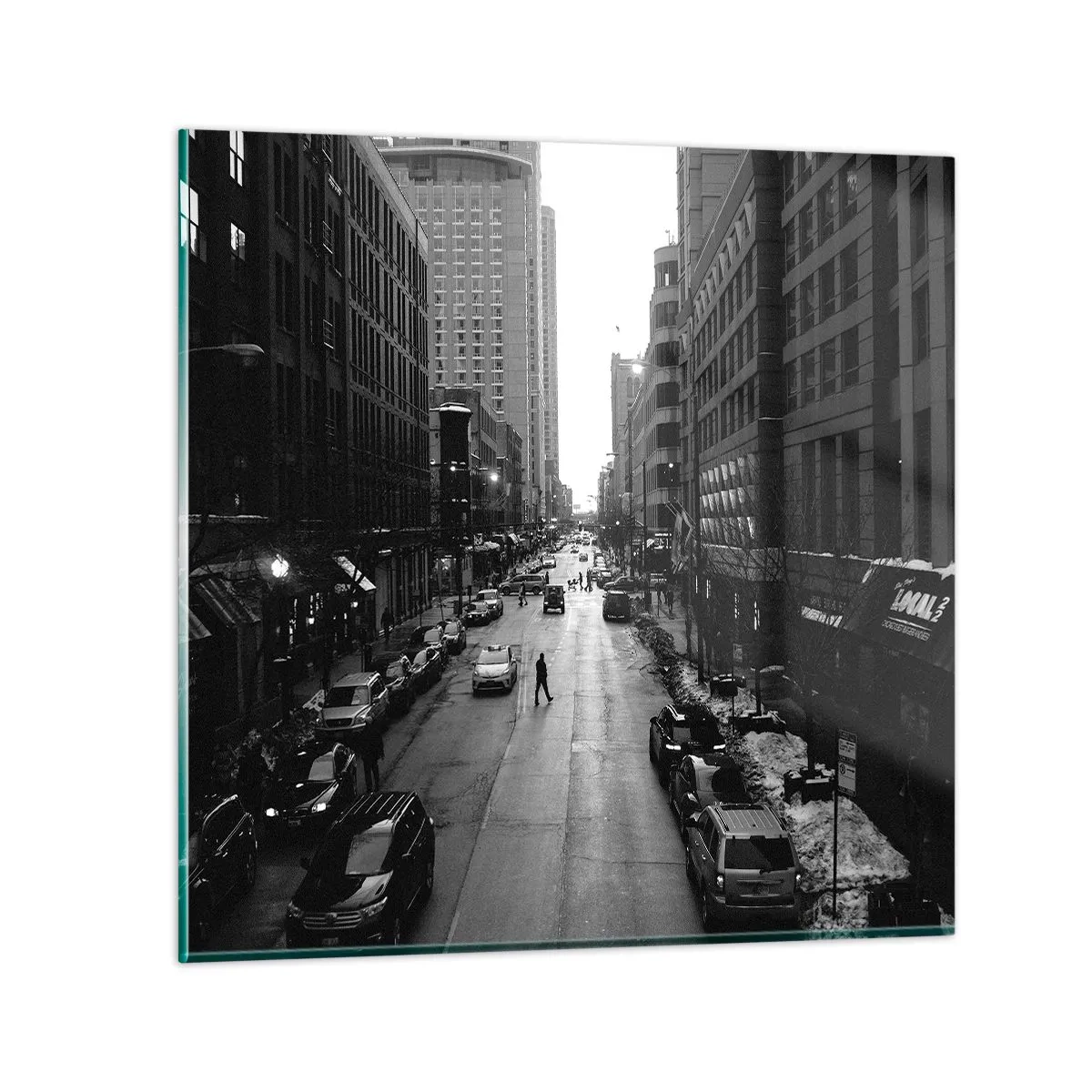 Schilderen op glas - Een andere dag zoals elke andere dag - 70x70 cm