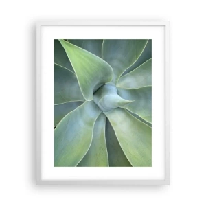 Poster in een witte lijst - De geboorte van groen - 40x50 cm