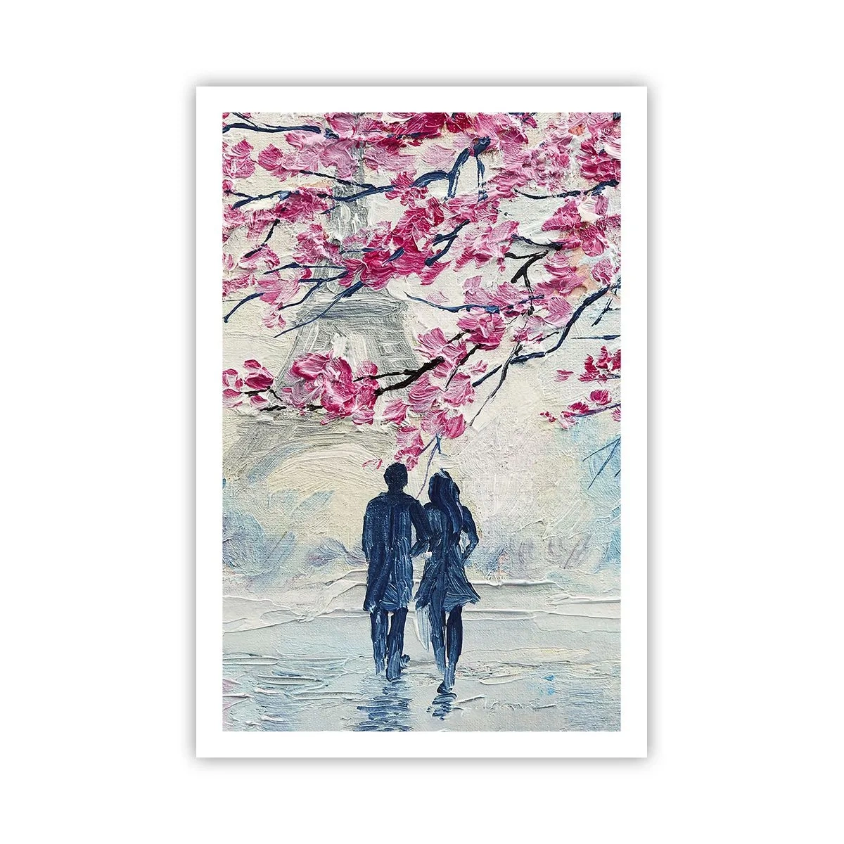 Poster - Een romantische wandeling - 61x91 cm
