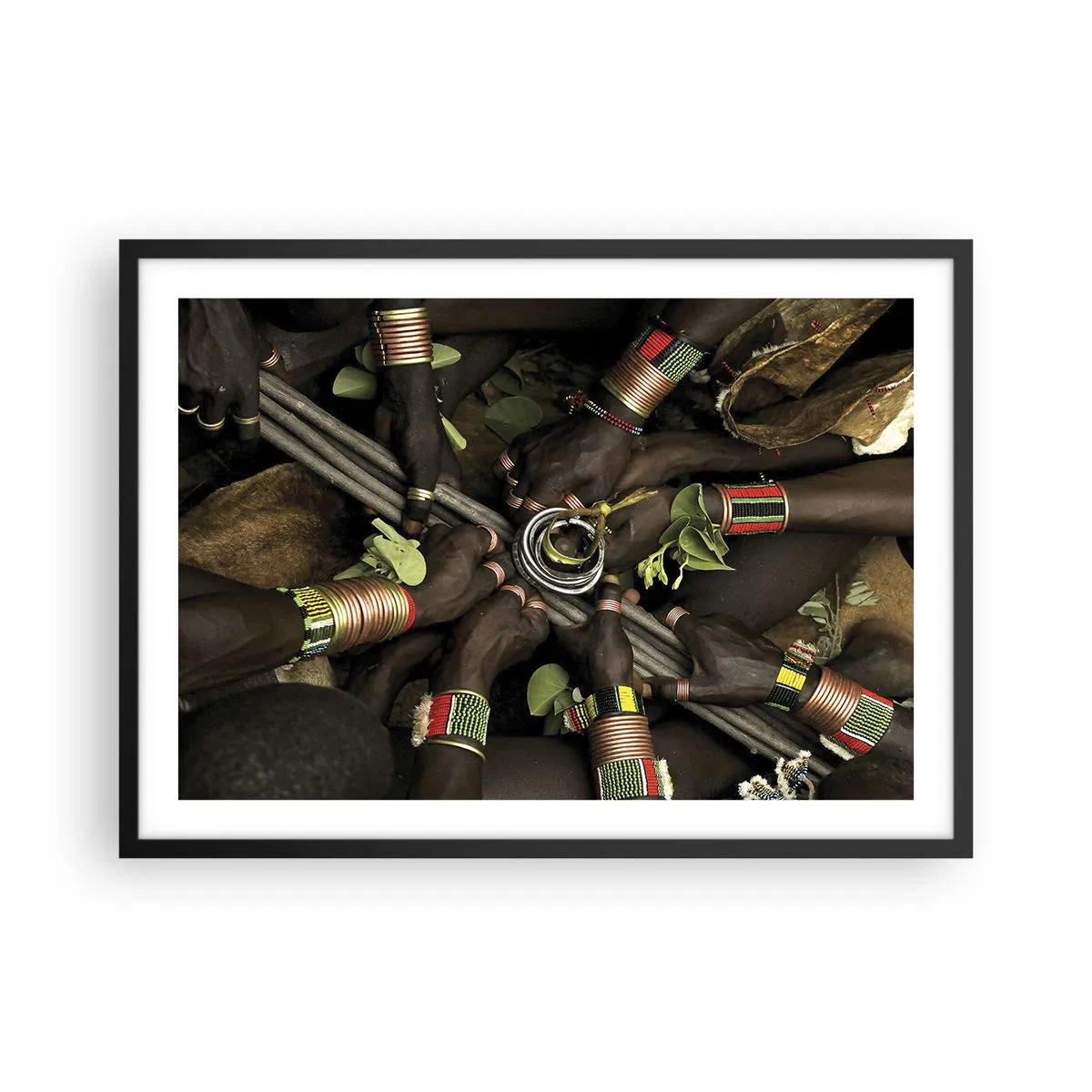 Poster in een zwarte lijst - Wij zijn samen - 70x50 cm