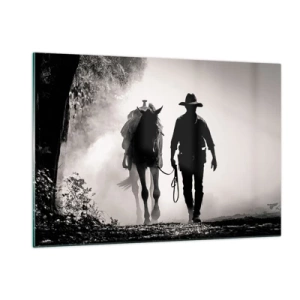 Schilderen op glas - Texas ochtend - 120x80 cm
