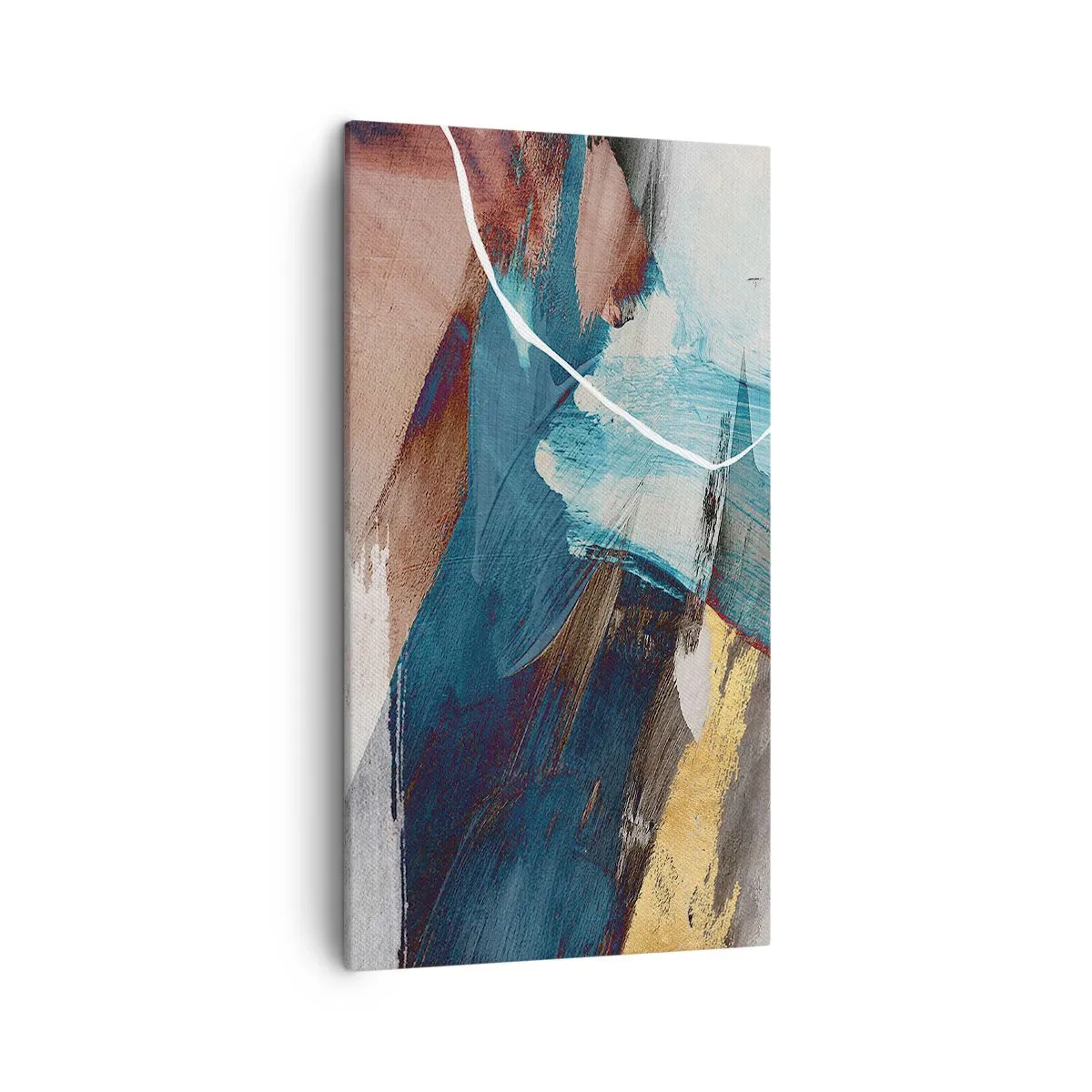 Schilderen op canvas - Met panache en energie - 45x80 cm