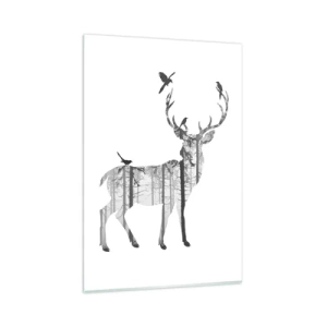 Schilderen op glas - Goede bosgeest - 80x120 cm