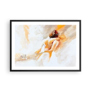Poster in een zwarte lijst - In de lucht van nabijheid - 70x50 cm