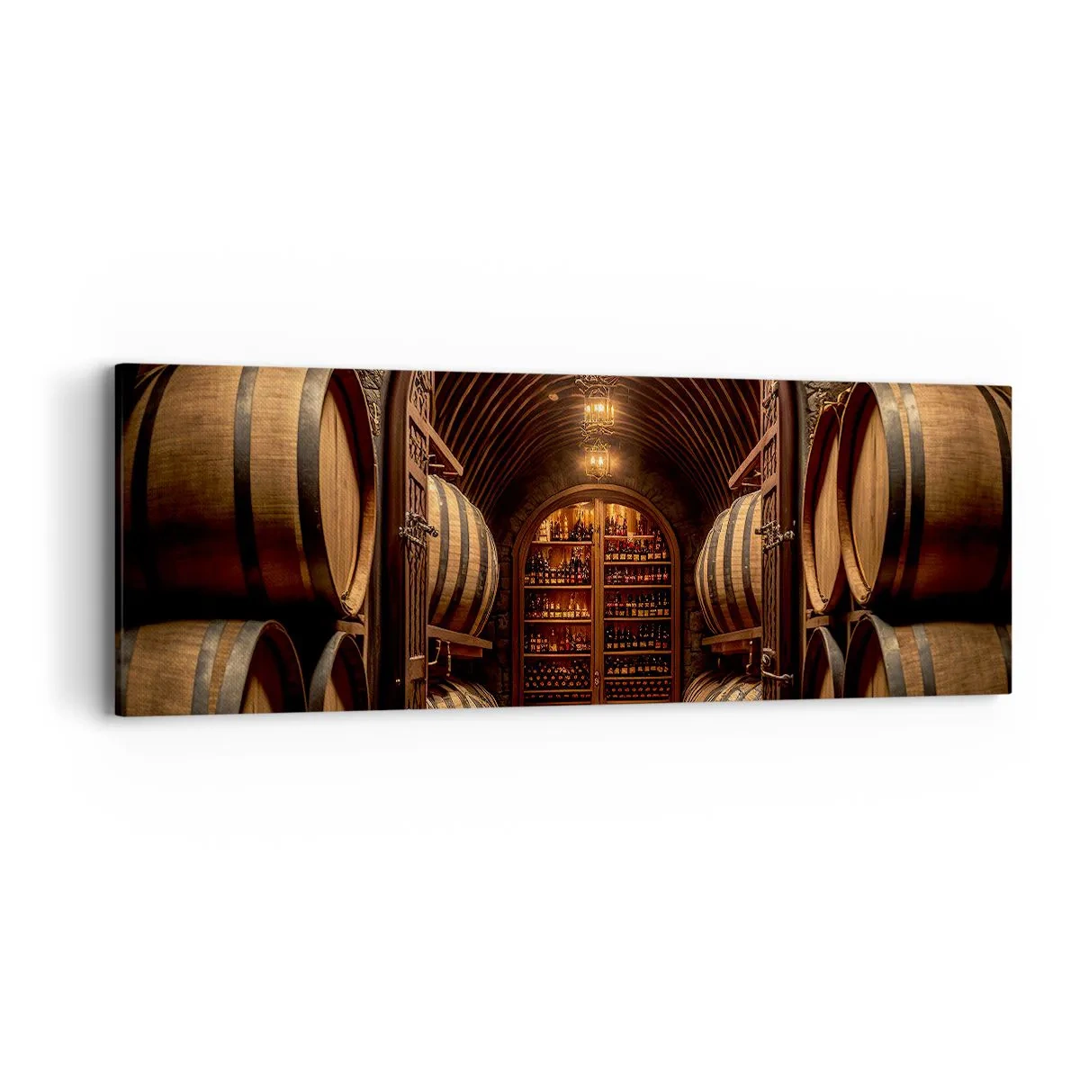 Schilderen op canvas - Sfeervolle kelder - 90x30 cm