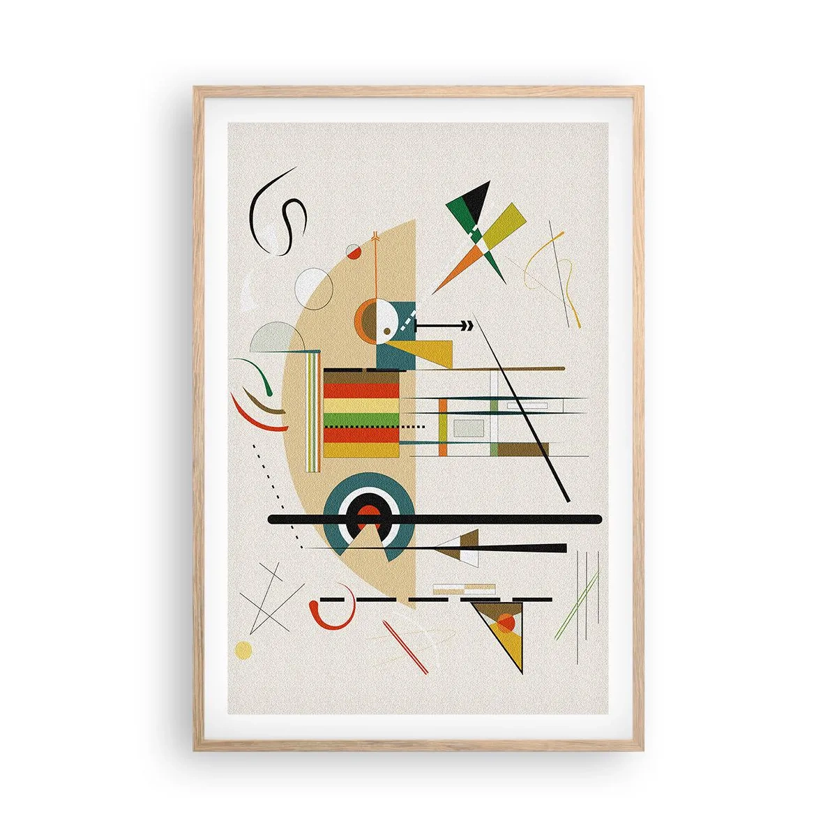 Een poster in een licht eiken lijst - En de wereld lacht - 61x91 cm