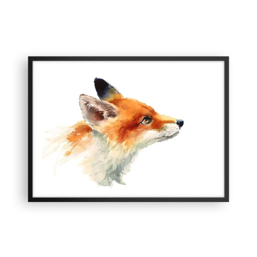 Poster in een zwarte lijst - Je kunt nooit voorzichtig genoeg zijn - 70x50 cm